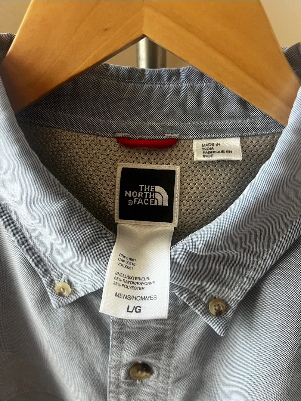 The North Face button front
